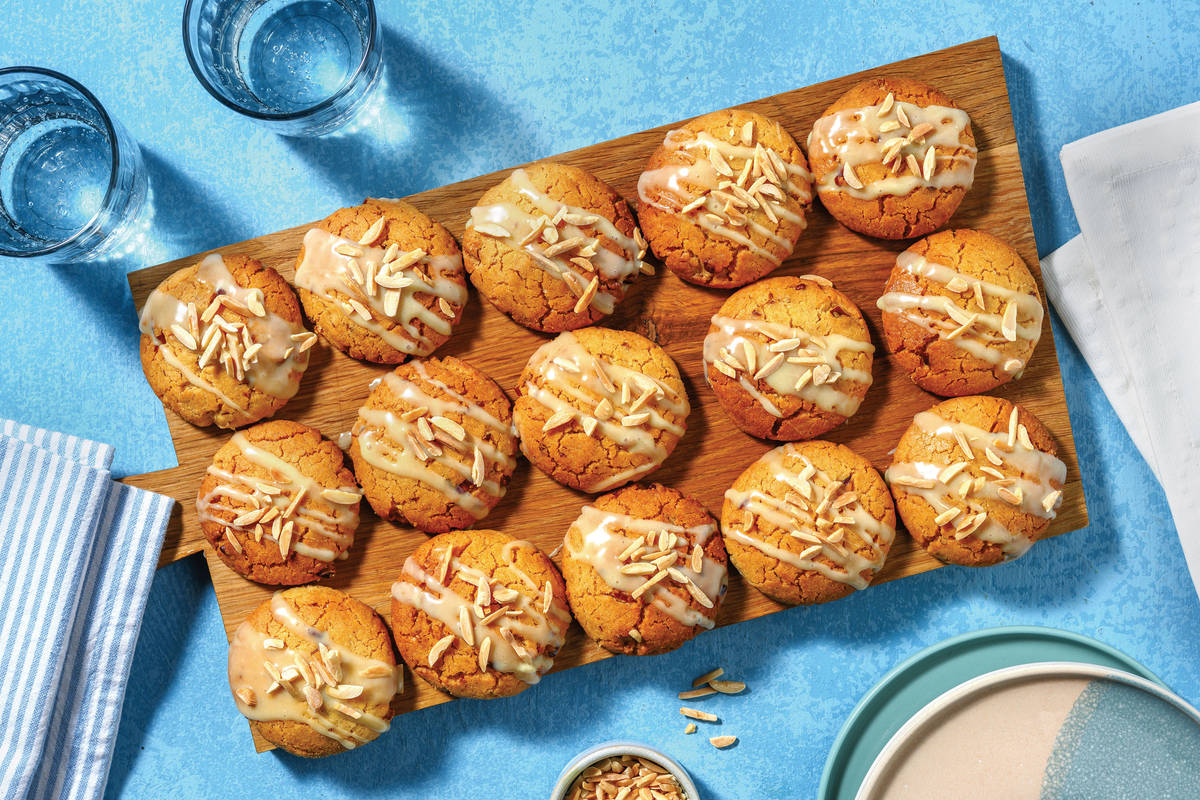 White Choc Drizzle Macadamia Cookies Recipe HelloFresh