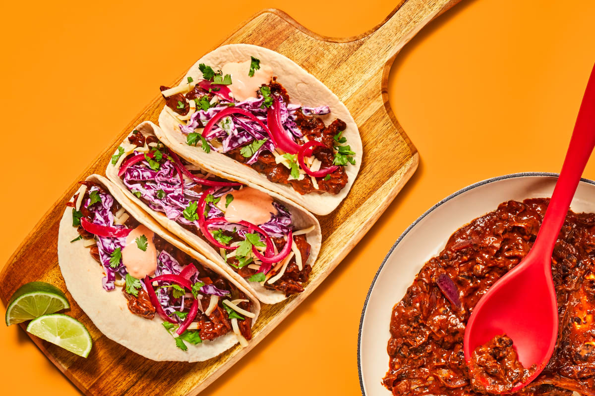 One-Pan Smashed Black Bean Tacos