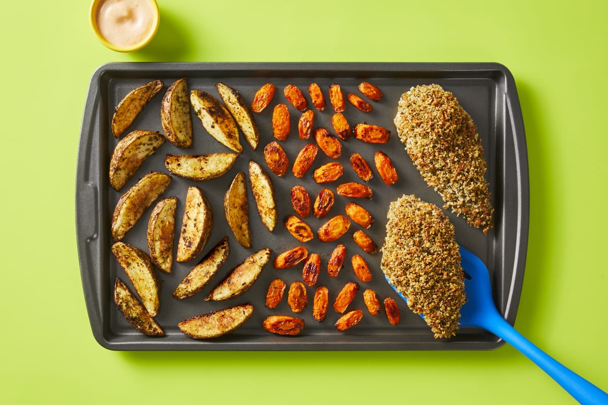 Sheet Pan Monterey Jack Un-Fried Chicken