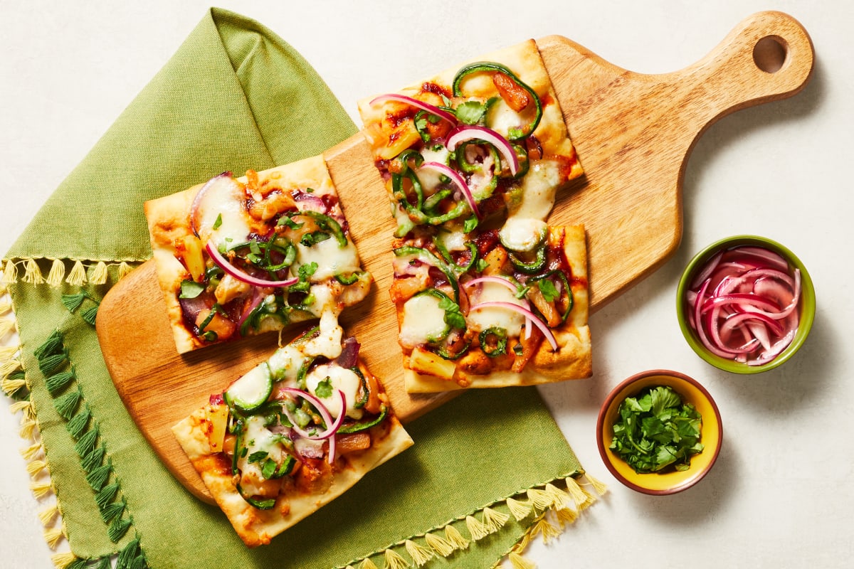 BBQ Shrimp Pineapple Flatbreads