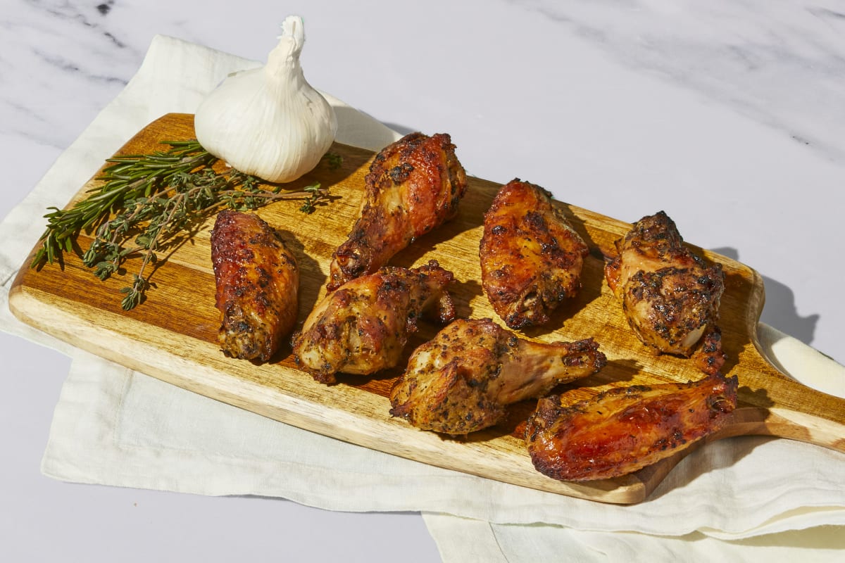 Garlic Parmesan Herb Chicken Wings