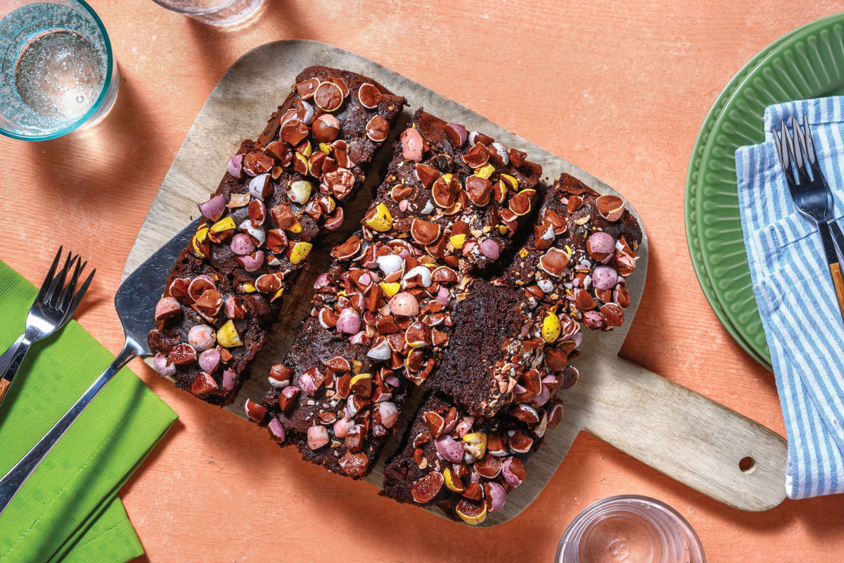 Decadent Easter Chocolate Brownie