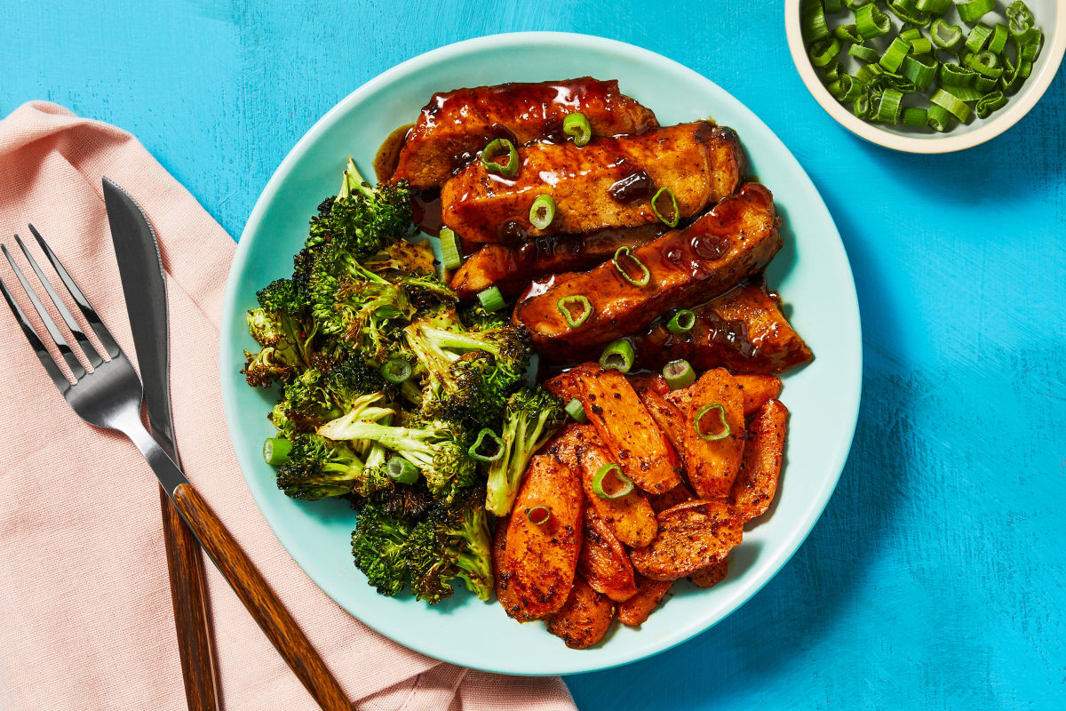 Pan-Seared Sweet Soy Glazed Organic Chicken