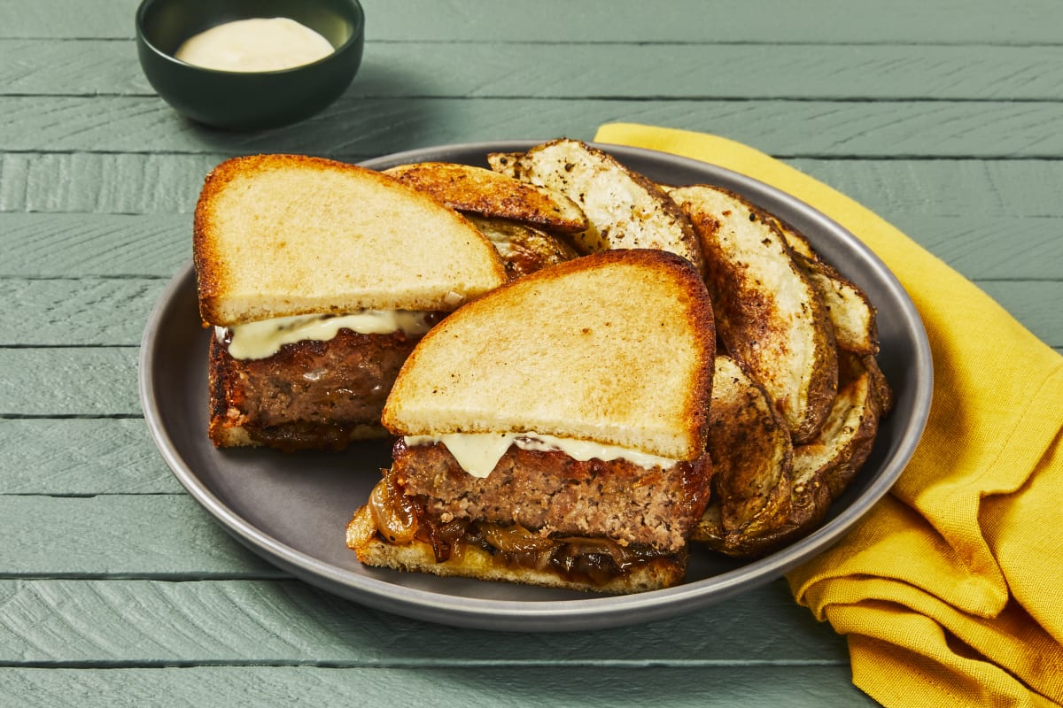 Caramelized Onion Meatloaf Sandwiches