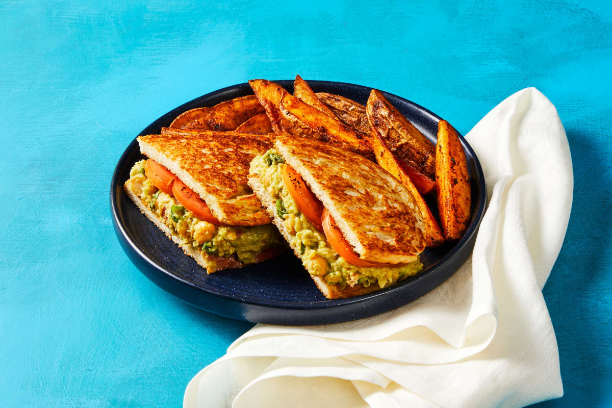 Bacon & Chickpea Salad Sandos