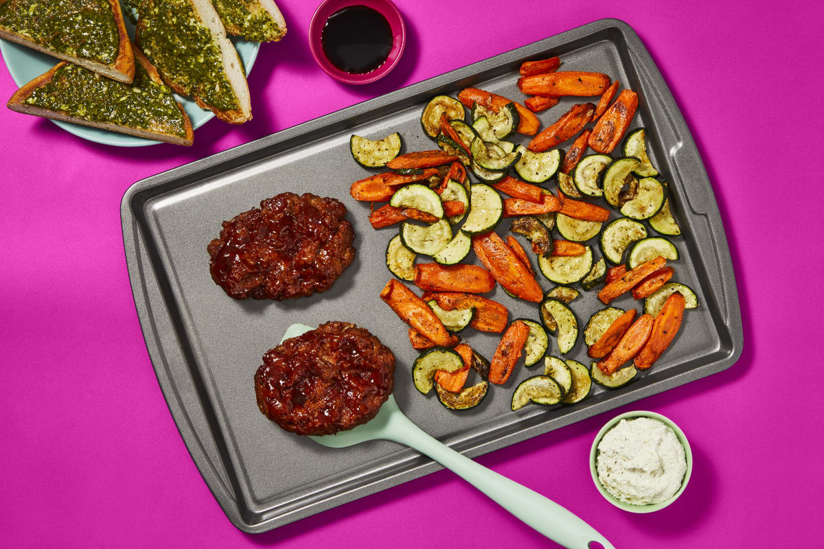 Sheet Pan Mini Meatloaves and Veggies - The Toasty Kitchen