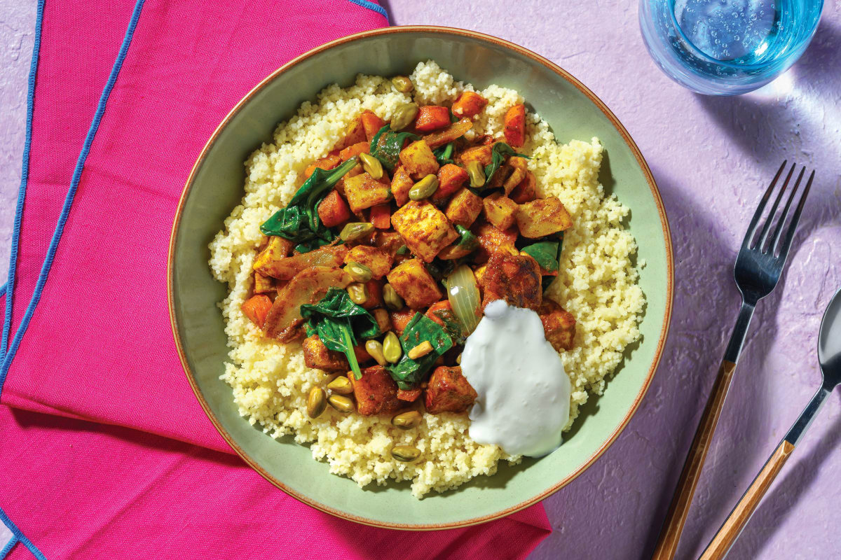 Moroccan Haloumi & Roast Veggie Tagine