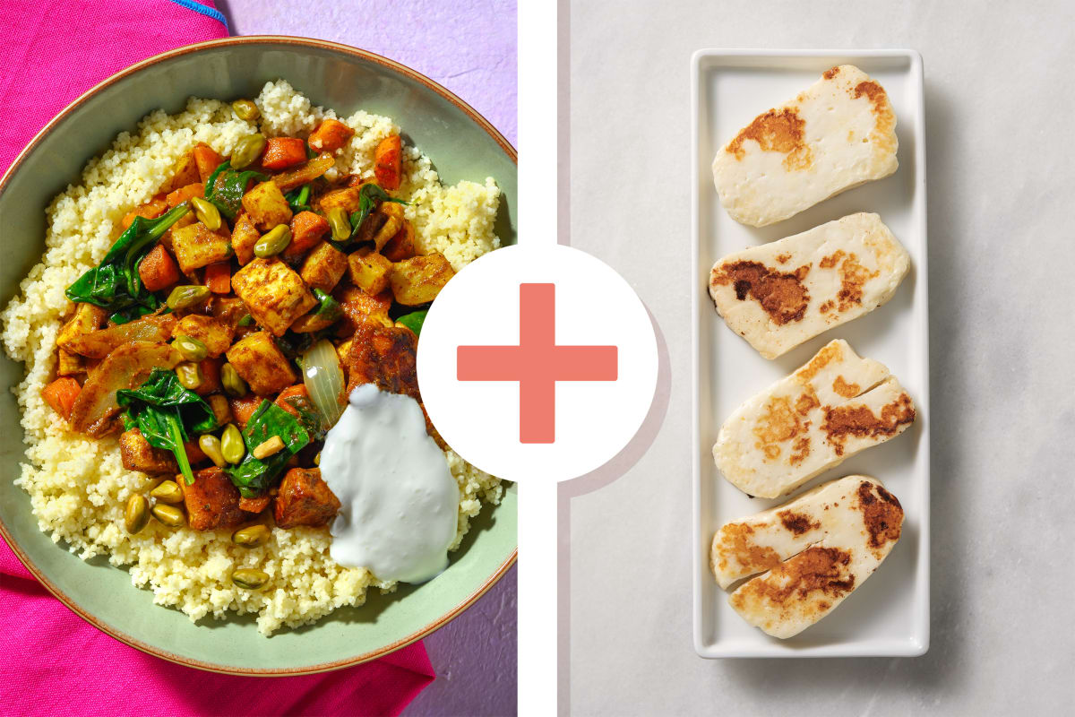 Double Moroccan Haloumi & Roast Veggie Tagine