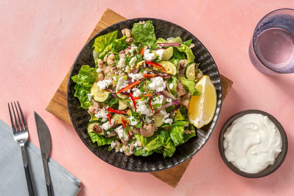 Salat mit Thunfisch und Butterbohnen