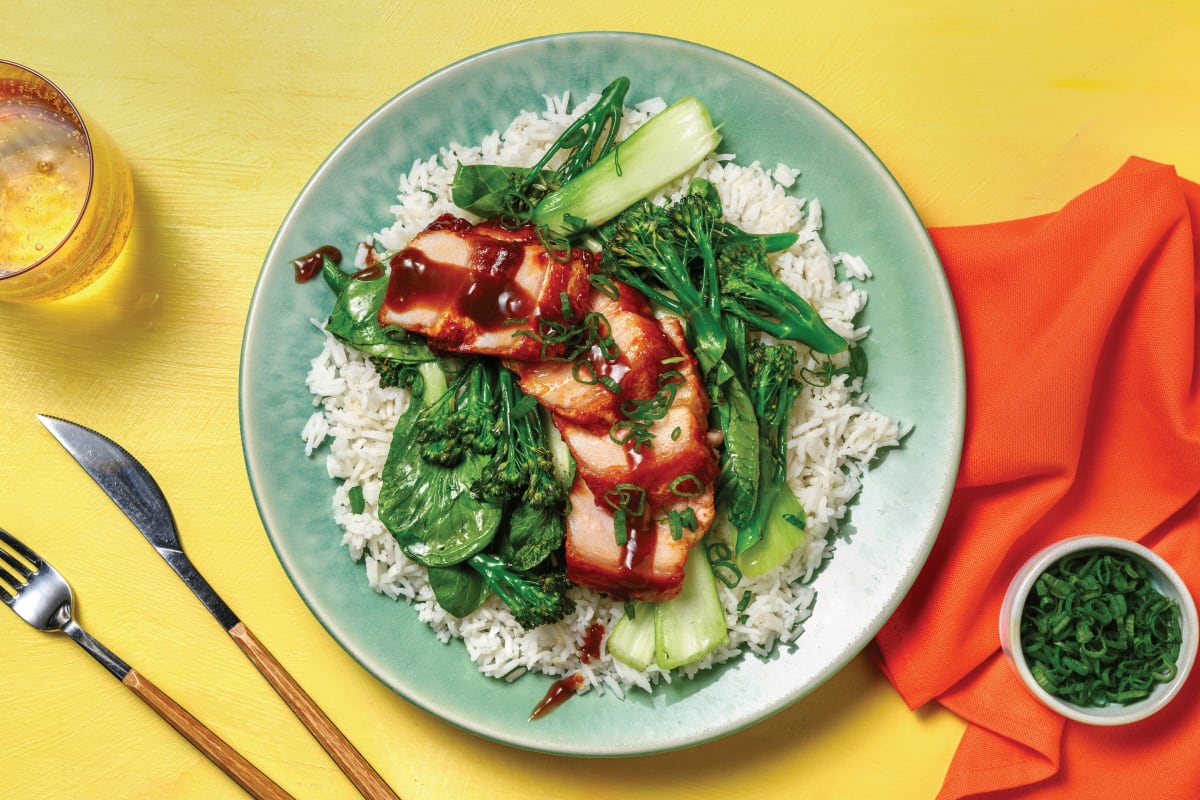 Sichuan Roast Pork Belly & Baby Broccoli