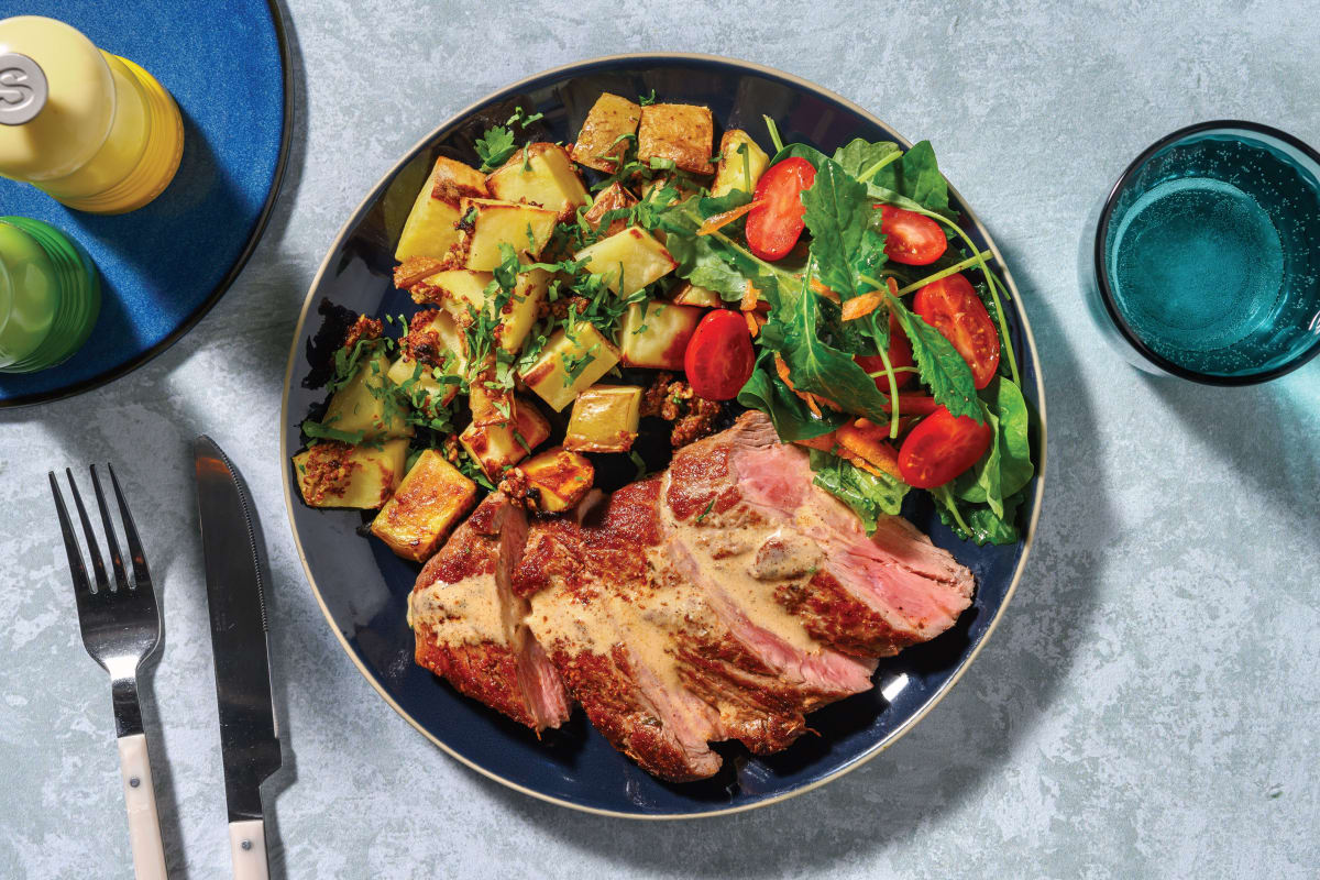 Mumbai-Spiced Beef Rump & Supergreen Salad