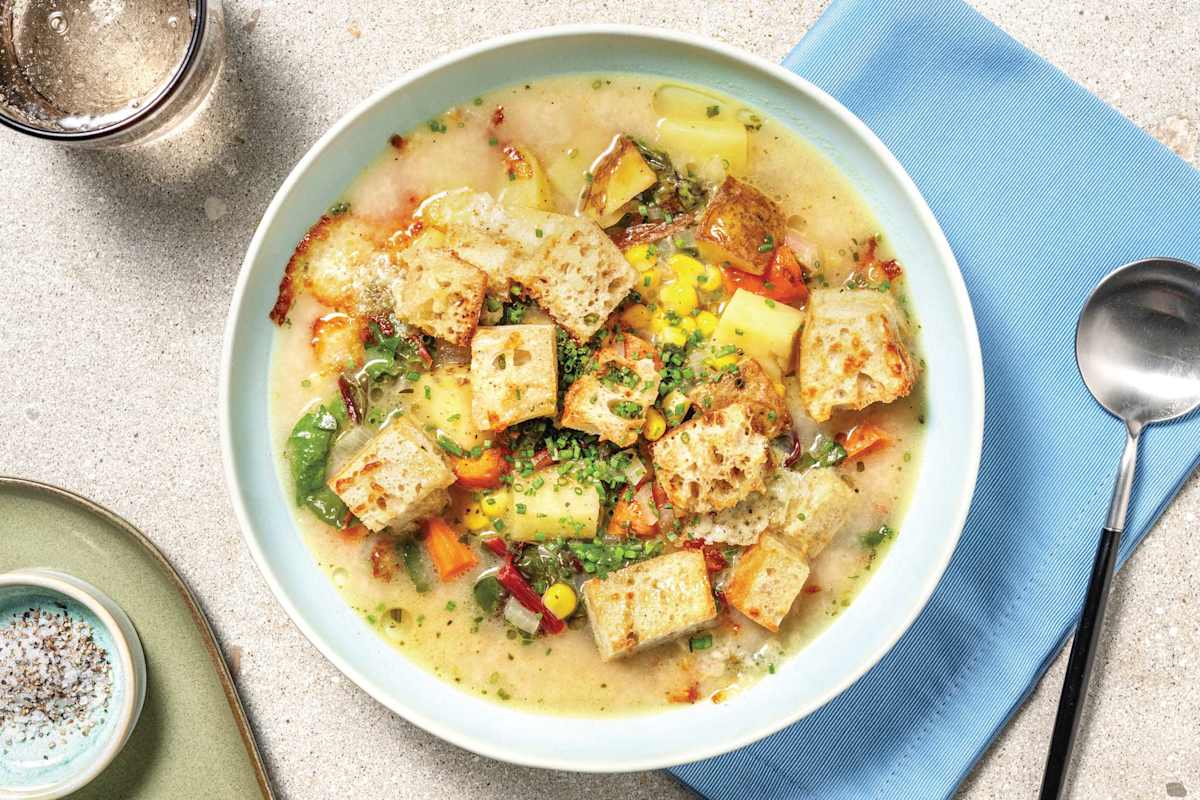 Creamy Potato & Corn Soup