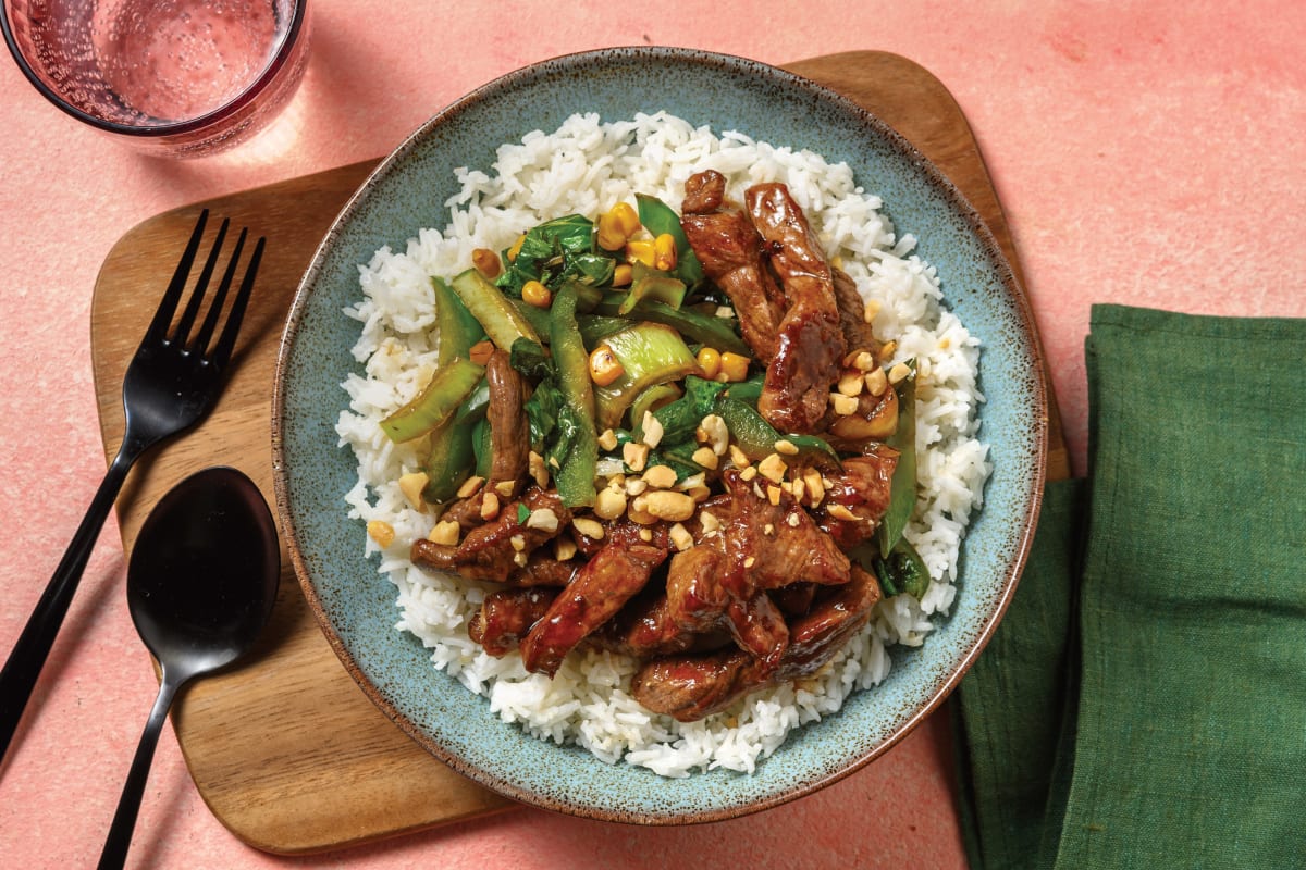 Chinese Pepper Beef & Capsicum Stir-Fry