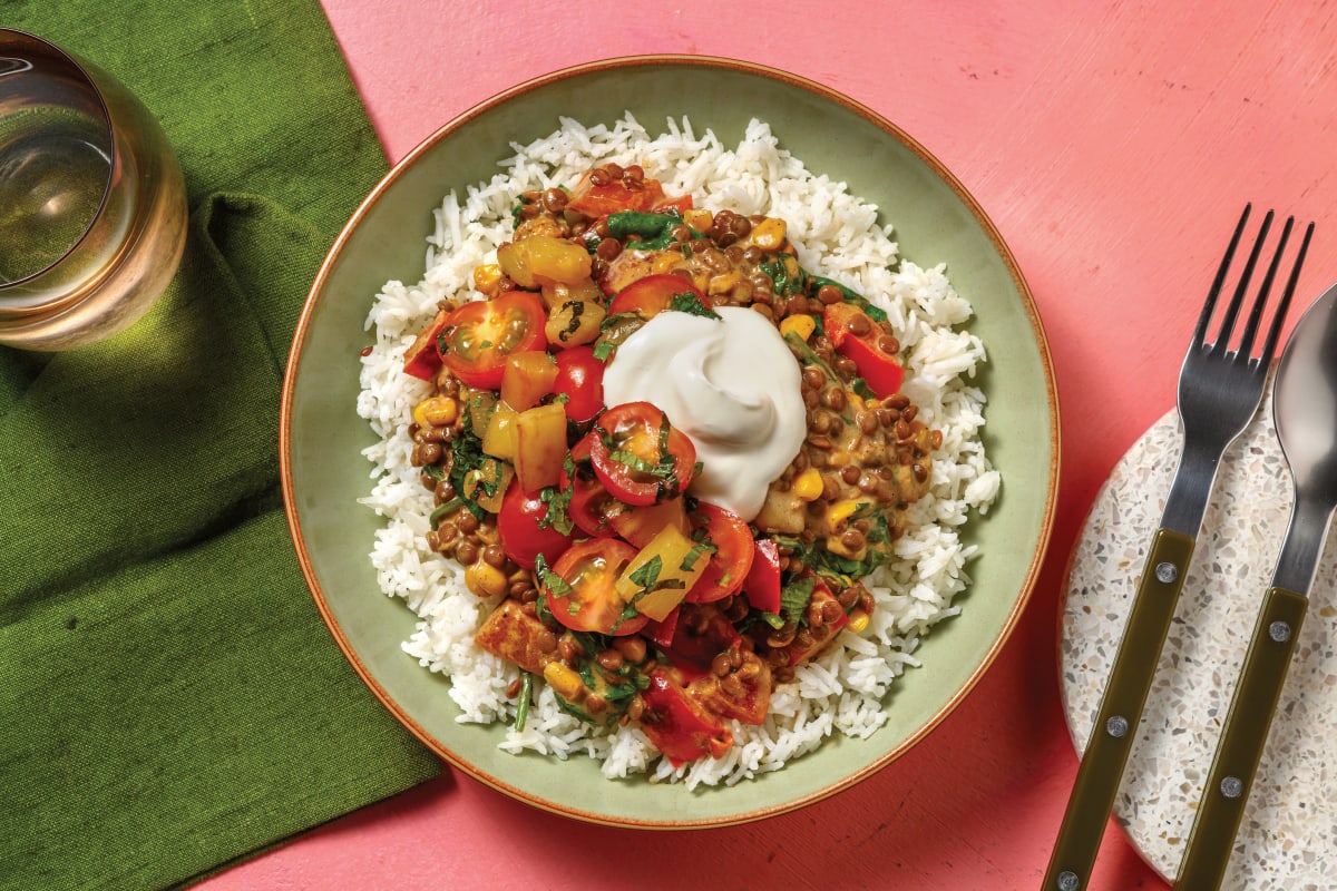 Caribbean Lentil & Capsicum Stew