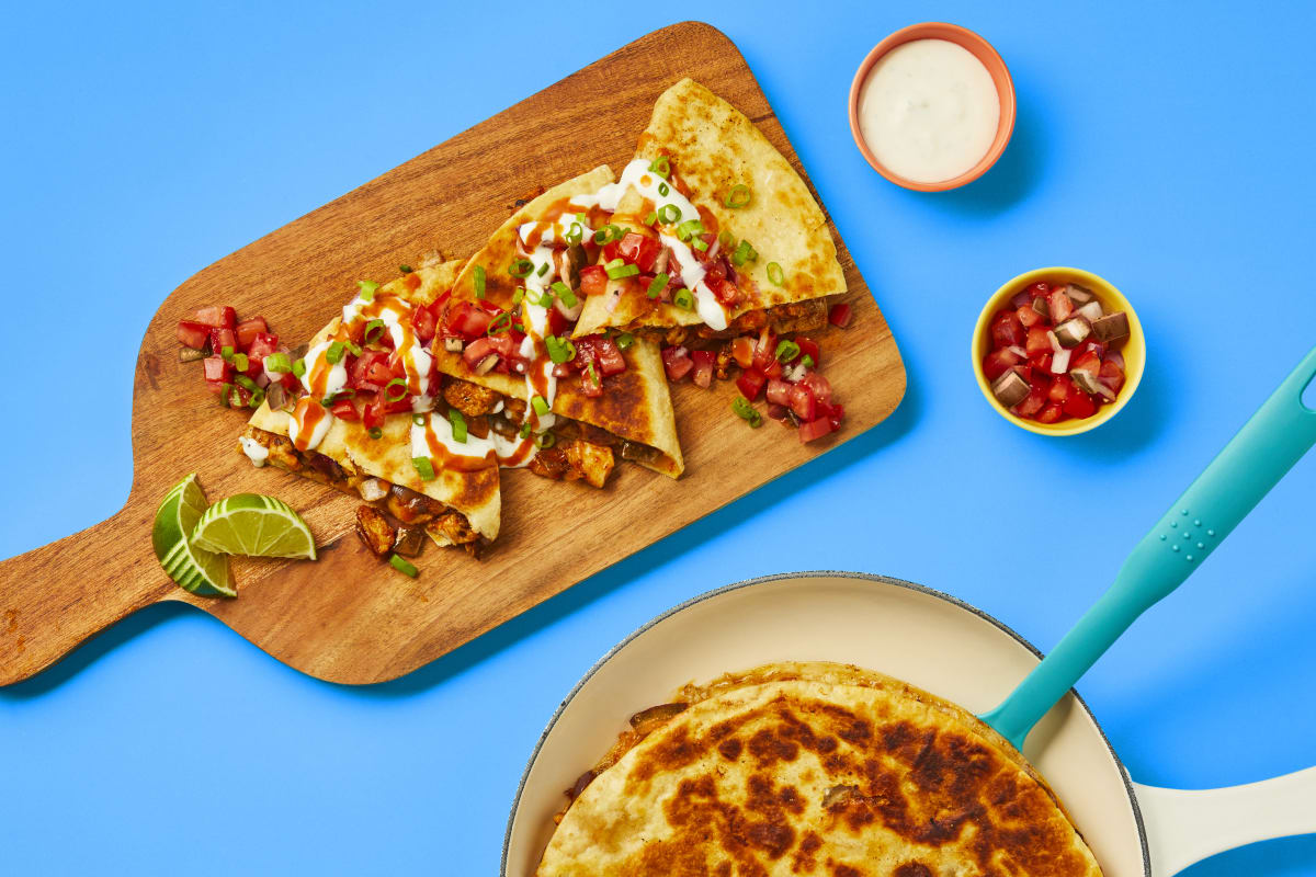 One-Pan Baja Chicken Quesadillas