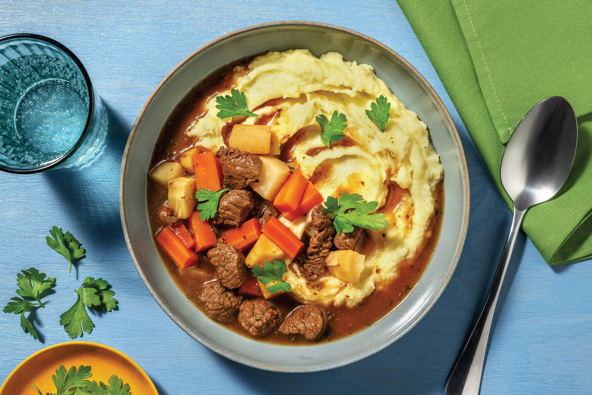 SlowCooked Beef Gravy & Veggie Casserole Recipe HelloFresh