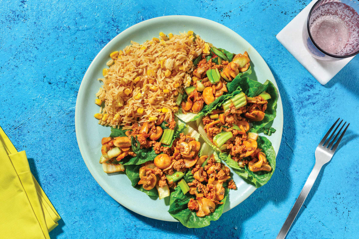 Ssamjang Pork & Mushroom Lettuce Cups