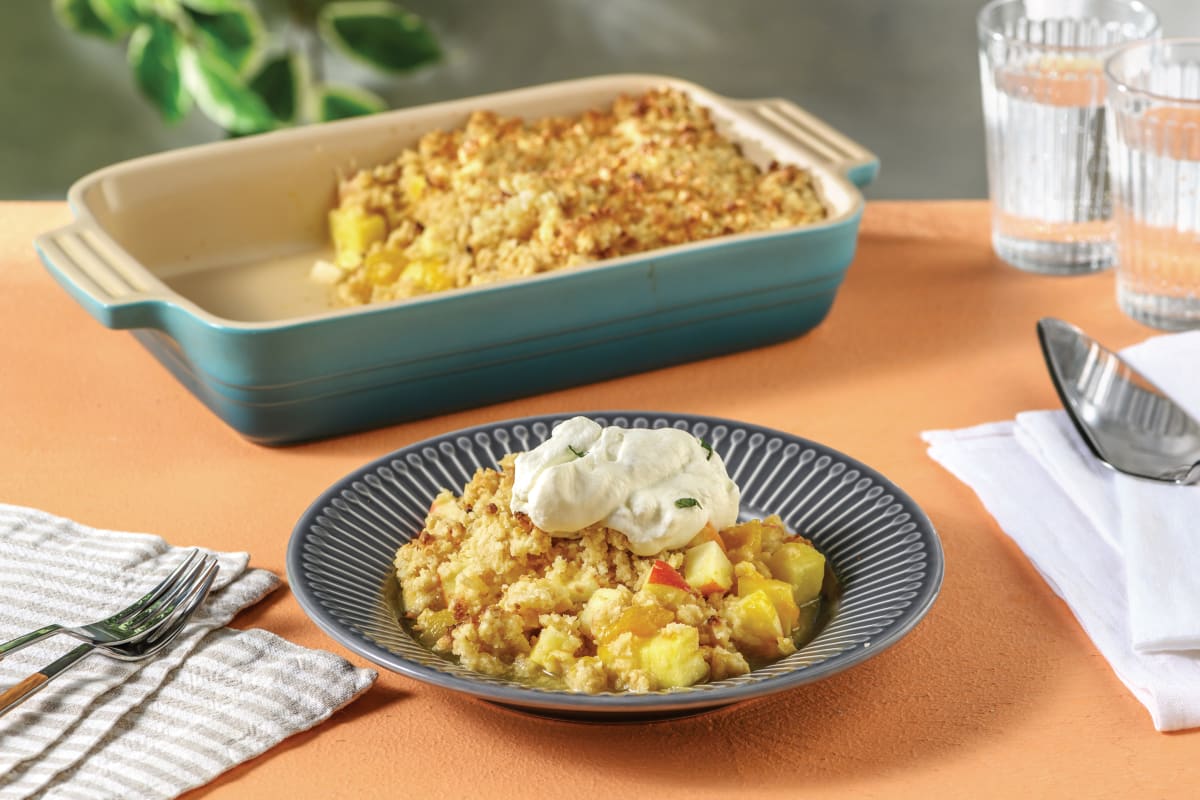 Tropical Mango & Pineapple Crumble