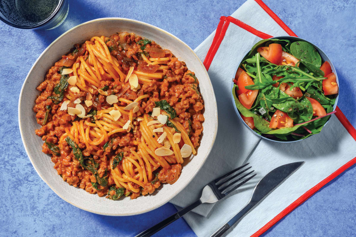 Nan's Veggie Mince Spaghetti Bolognese