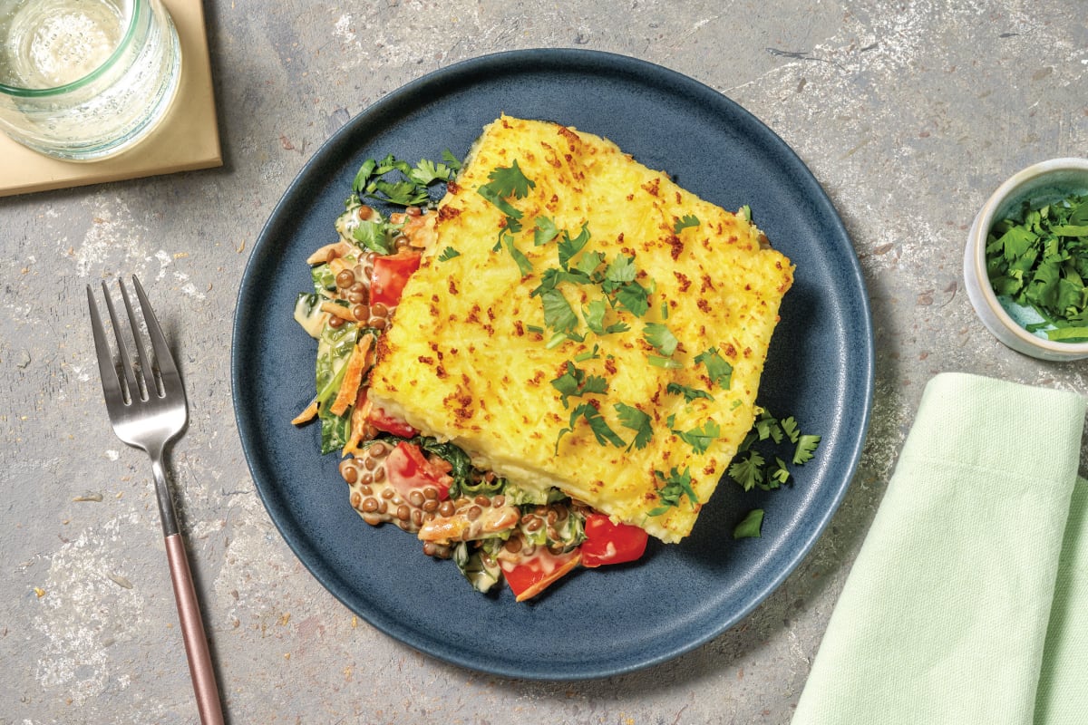 Caribbean Lentil & Veggie Pie