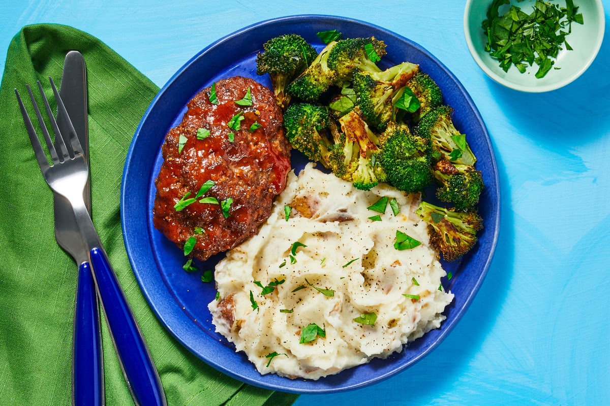 Roasted Garlic & Onion Meatloaves