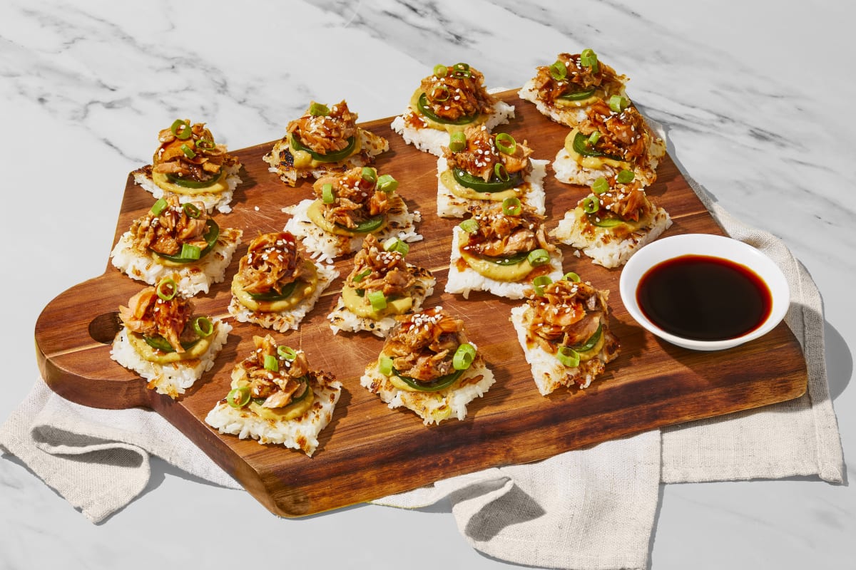 Crispy Rice & Spicy Salmon Bites