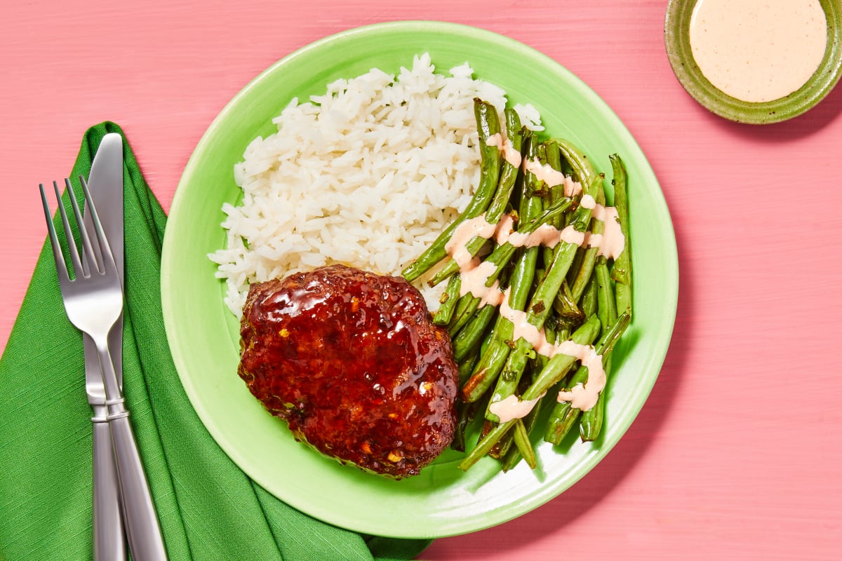 Hoisin Meatloaves with Sweet Soy Glaze