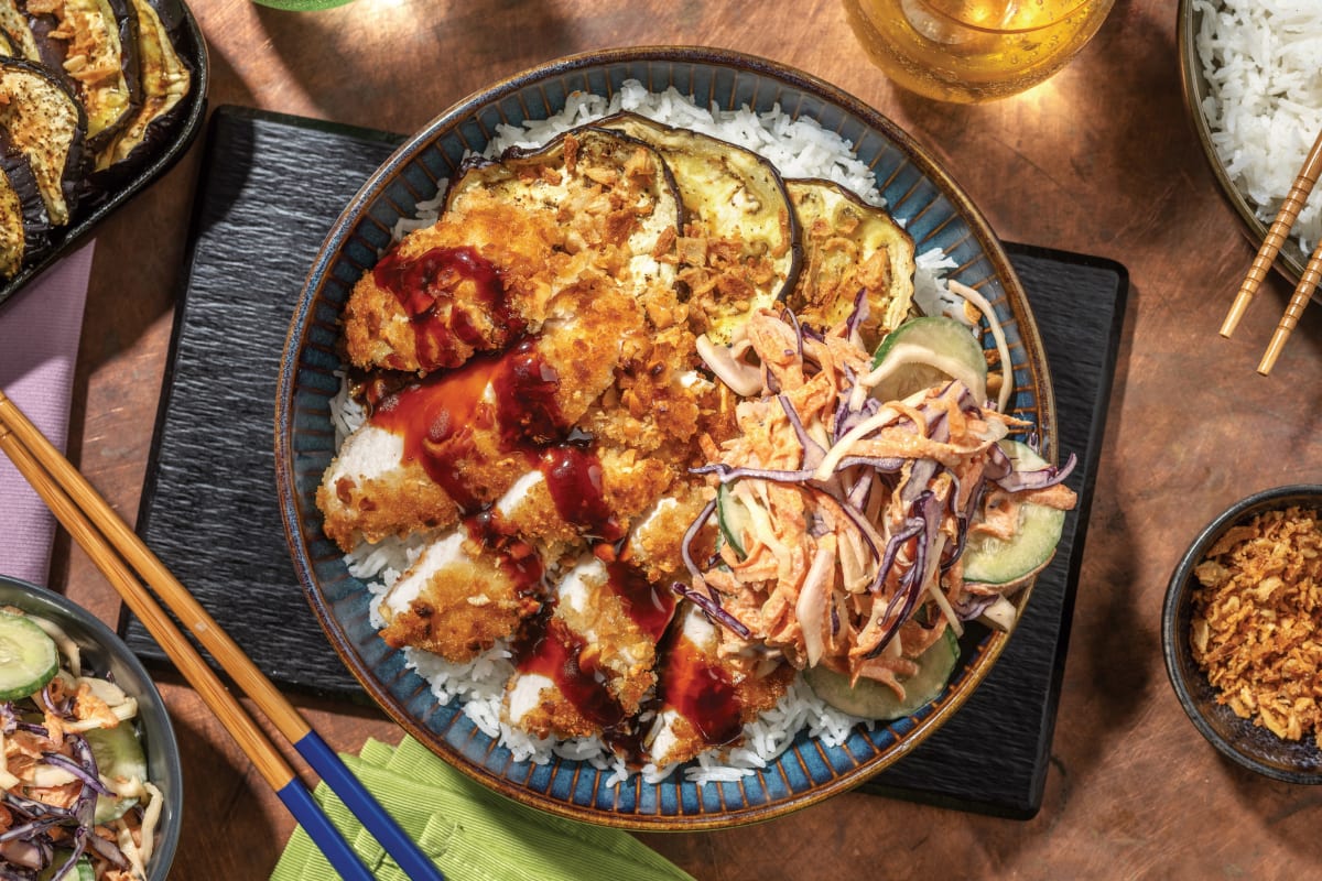 Katsu Crumbed Chicken & Ginger Rice