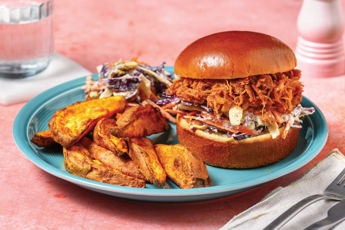 Sticky Pulled Pork Burger