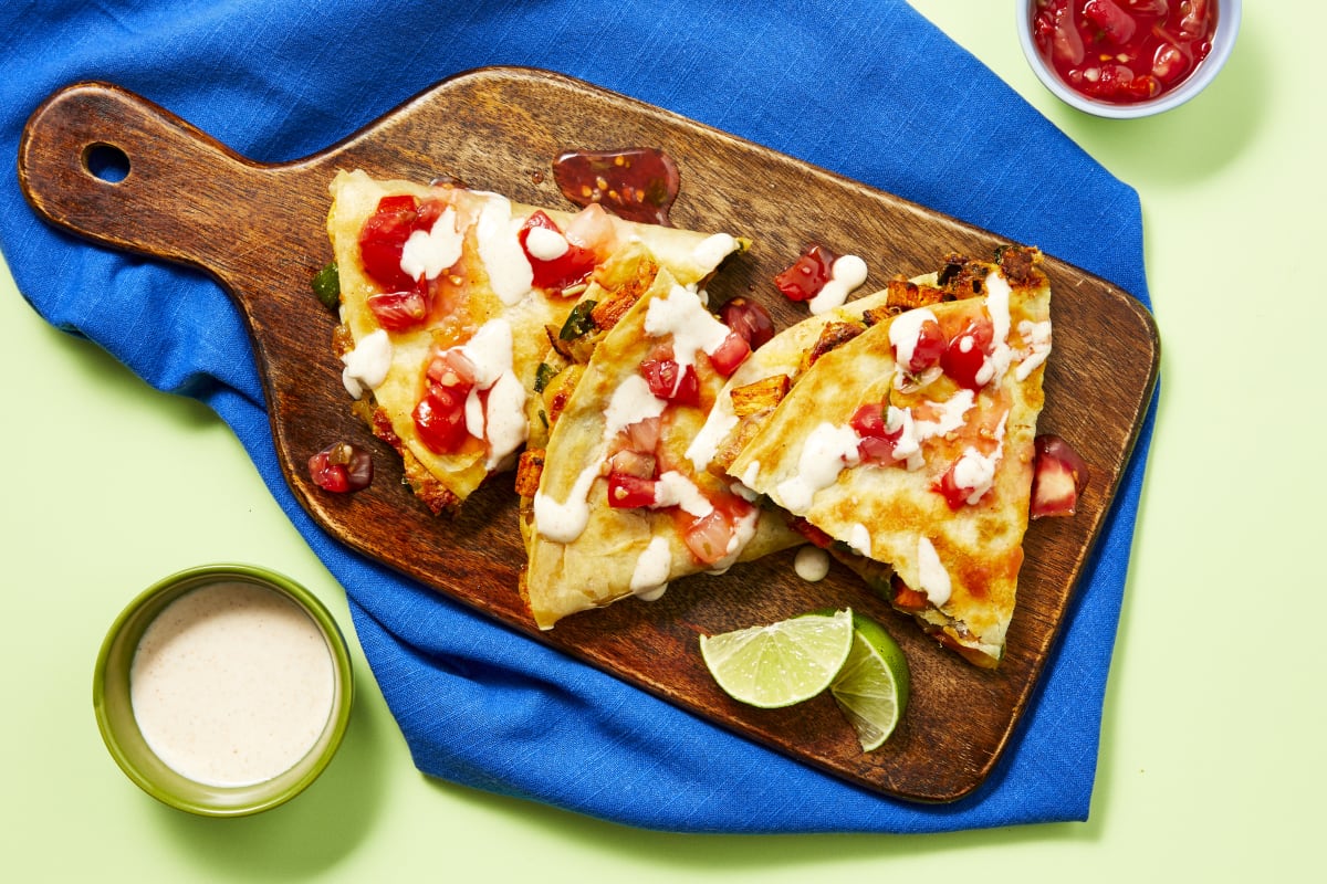 Sweet Potato & Pepper Quesadillas