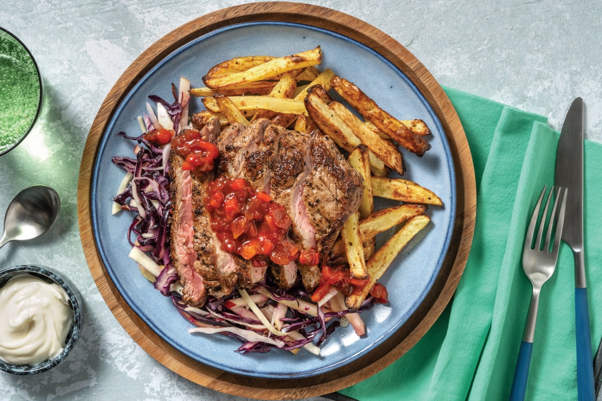 Seared Honey-Butter Steak & Fries