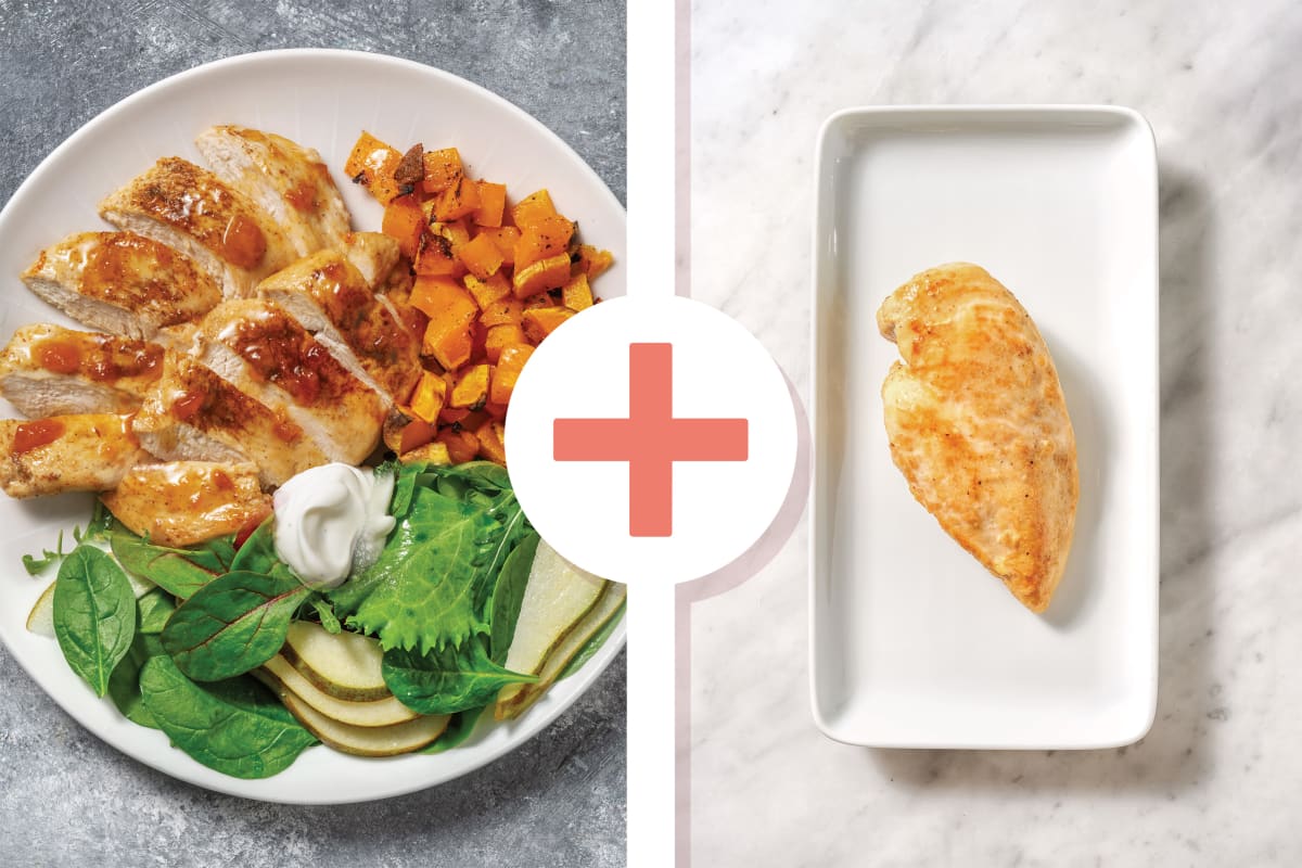 Double Middle Eastern Harissa-Glazed Chicken