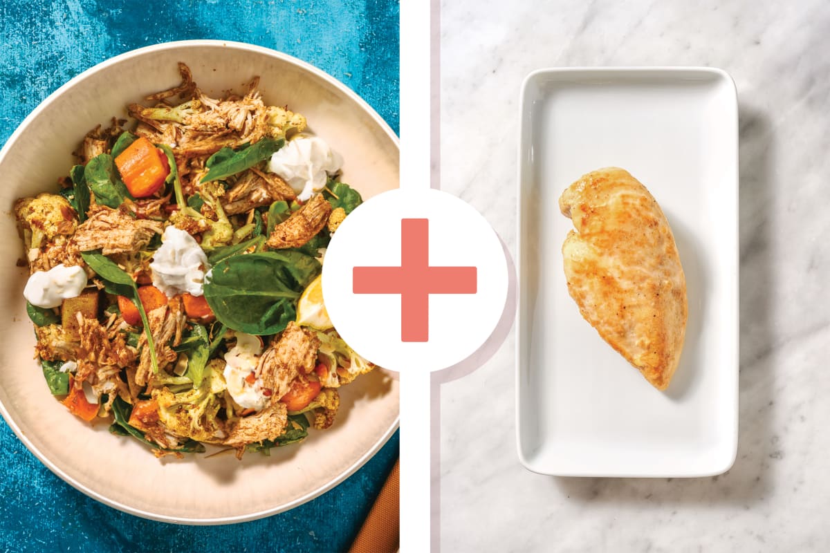 Double Mumbai Chicken & Spiced Roast Veggies