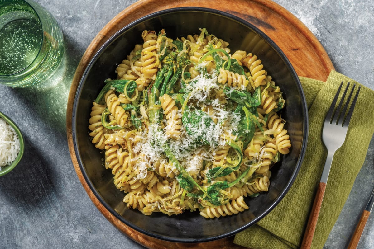 Green Pesto & Leek Fusilli