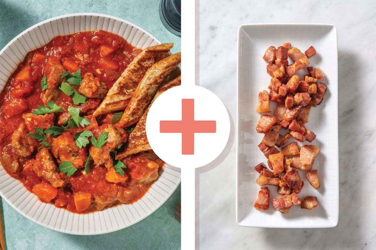One-Pot Hearty Beef, Bacon & Veggie Stew
