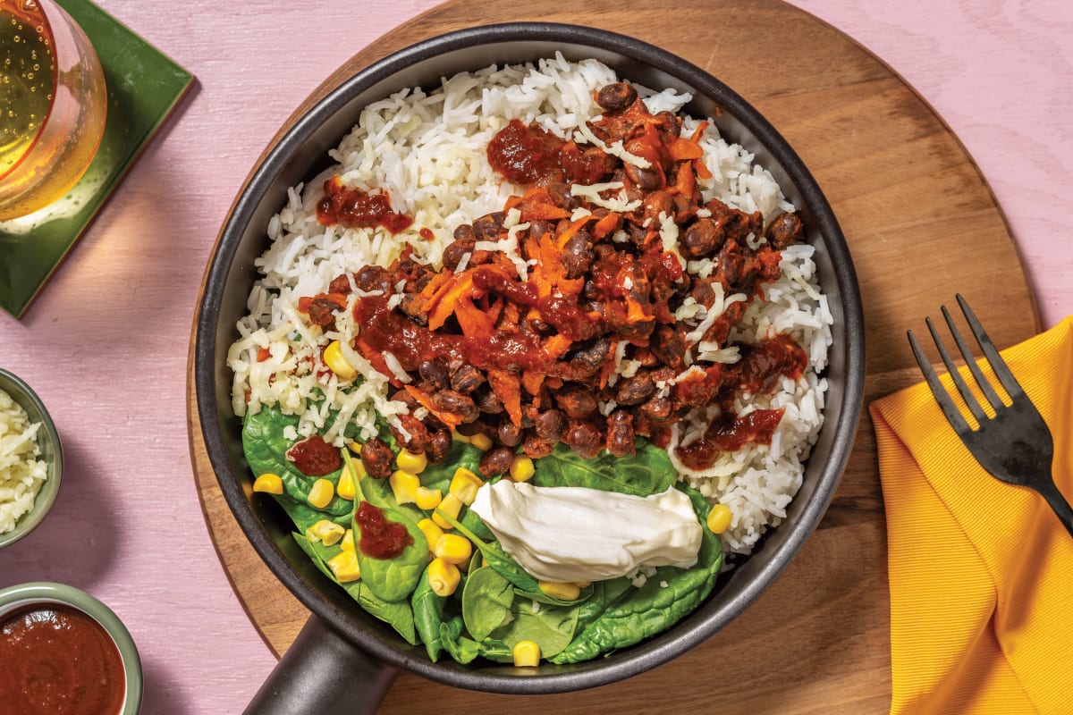 Firecracker Black Bean Burrito Bowl