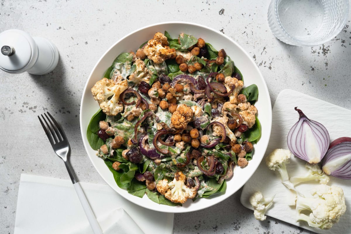 Levantinischer Blumenkohlsalat mit Tahini