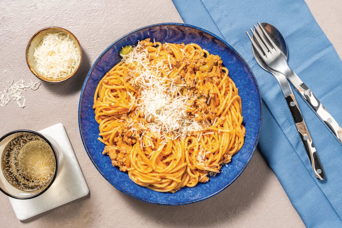 Nan's Beef & Hidden Veggie Pasta