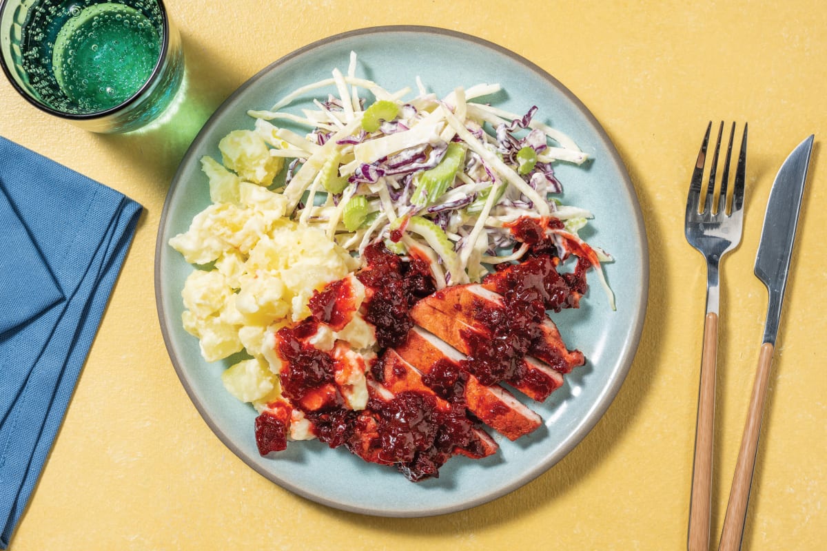 Beetroot Relish-Glazed Pork Steak