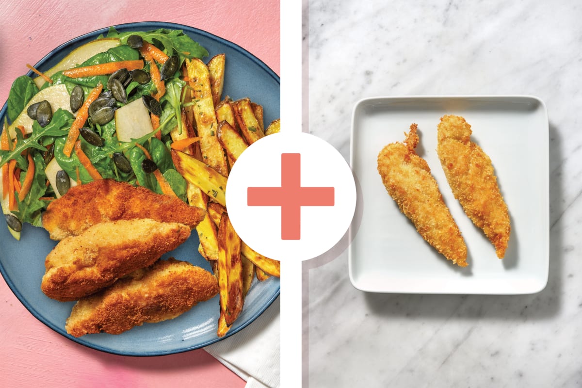 Double Plant-Based Crumbed Chick'n