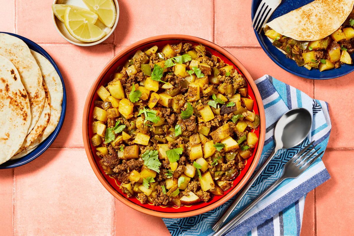 Costa Rican-Style Beef Picadillo de Papa