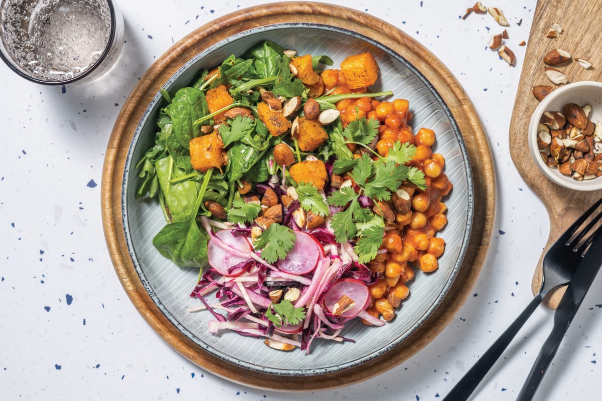 Chermoula Chickpea & Pumpkin Buddha Bowl