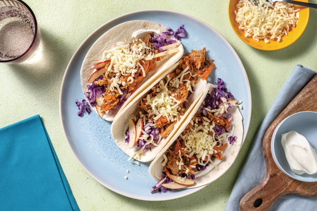 BBQ Pulled Pork & Slaw Tacos