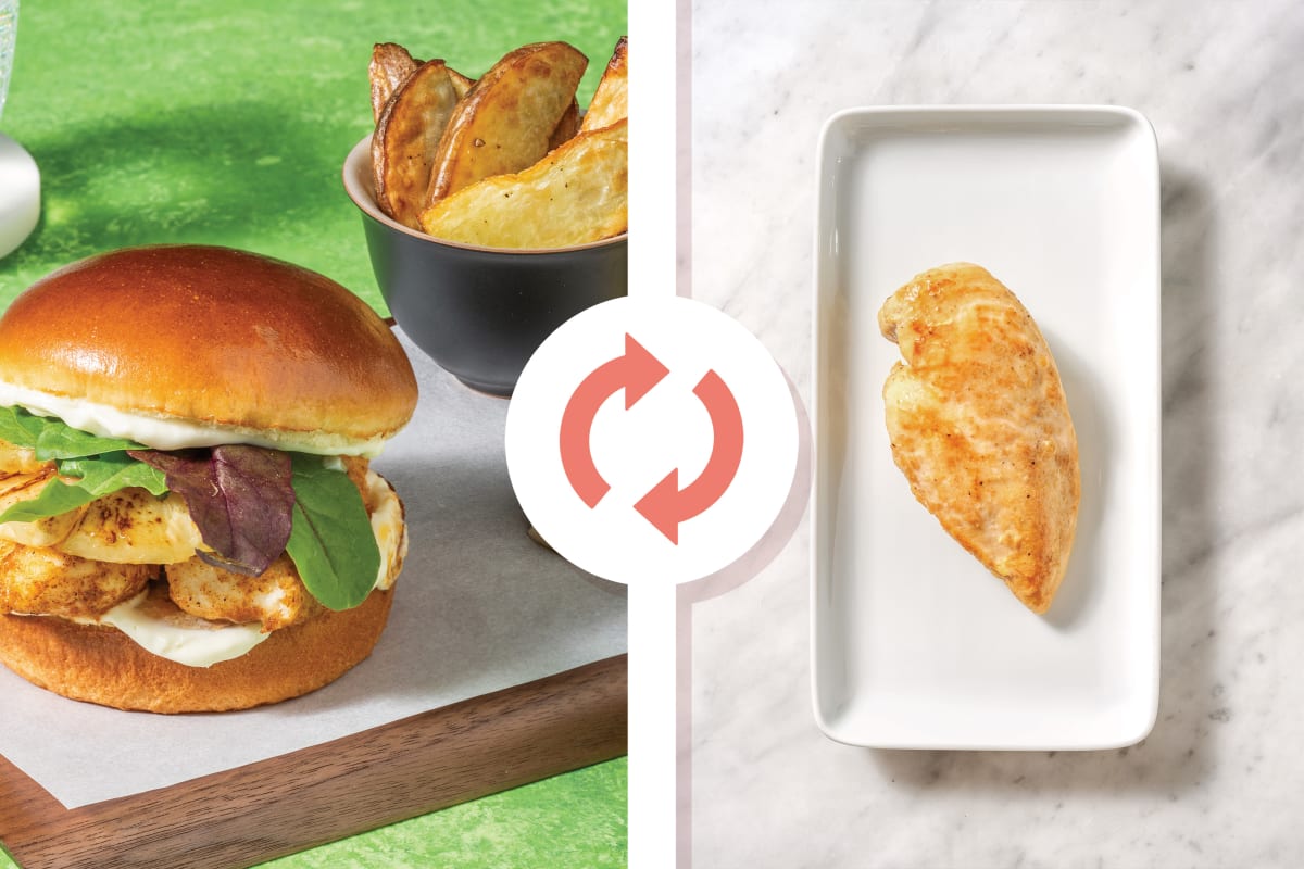 Pacific-Style Chicken Burger