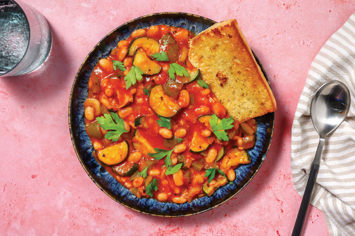 Easy Cannellini Bean & Veggie Soup