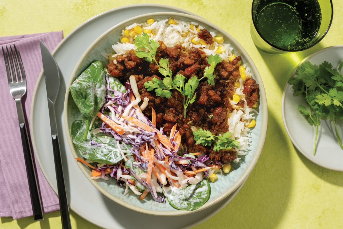 Smokey Southern-Style Plant-Based Mince Bowl