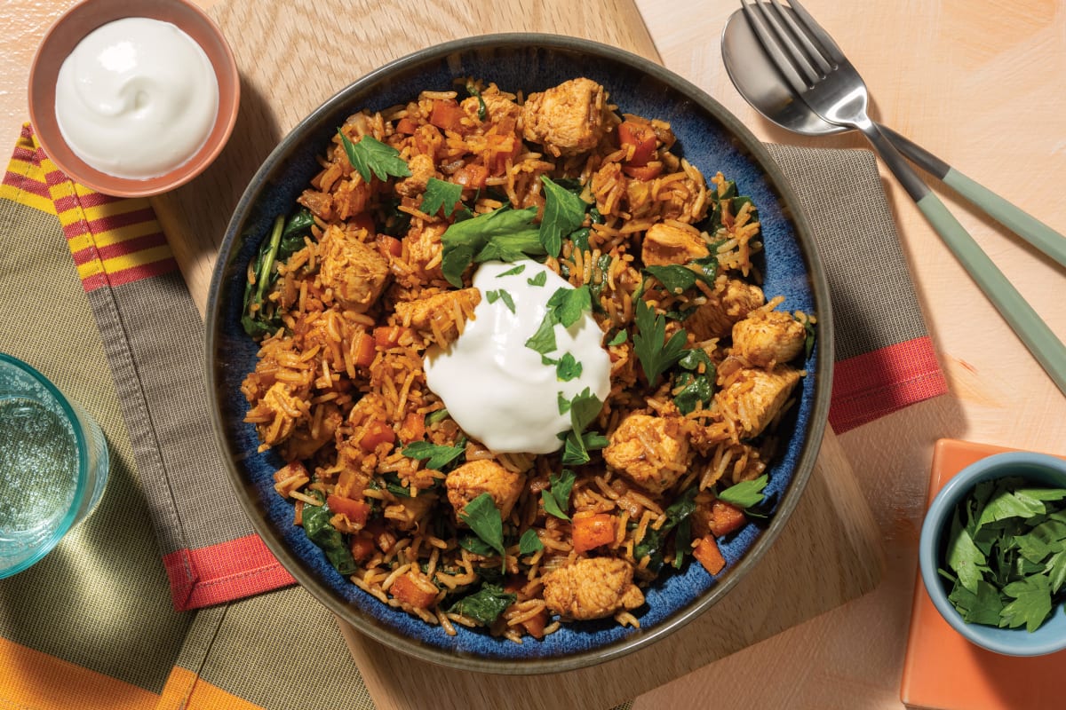 One-Pot Indian Chicken & Veggie Pilaf