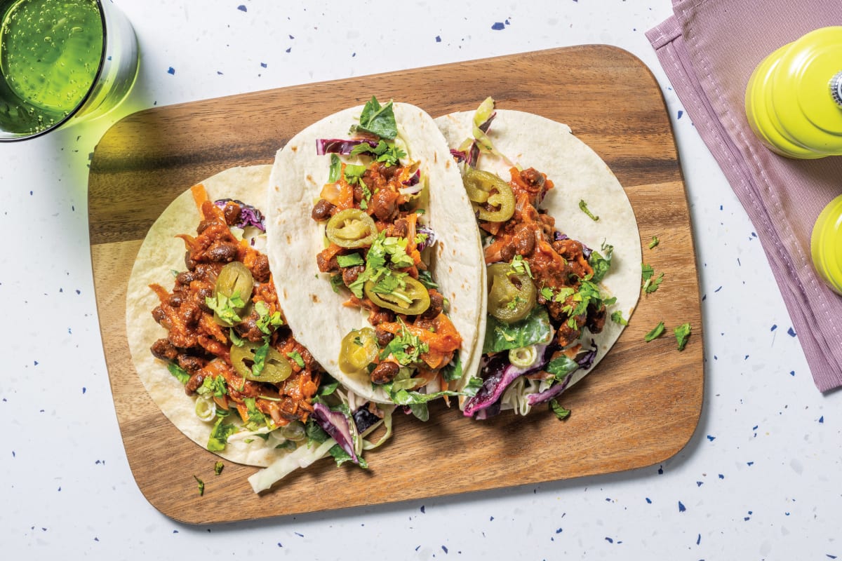 Super Quick Tex-Mex Black Bean Tacos