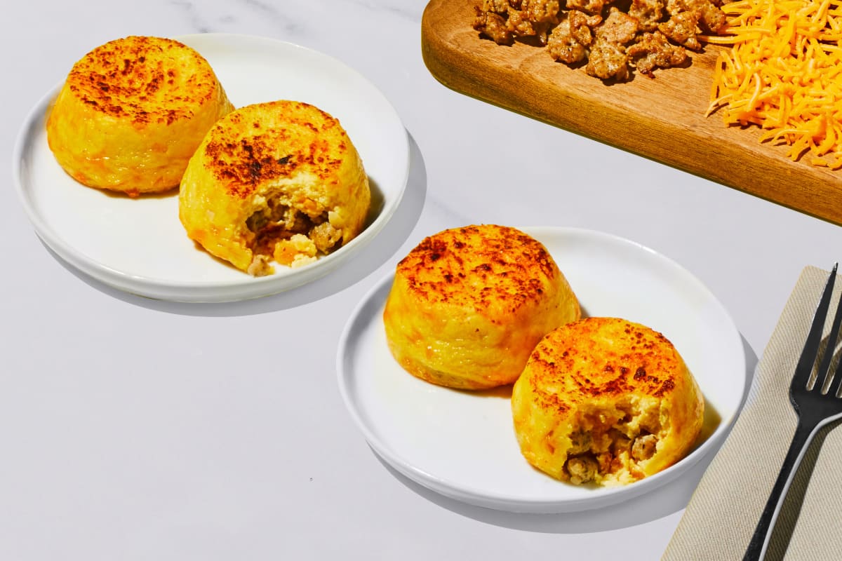 Turkey Sausage & Cheese Egg Bites