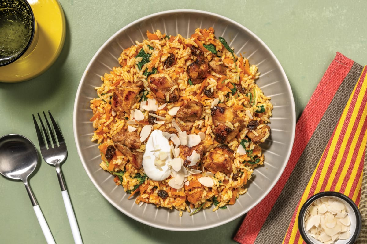 One-Pot Chicken & Spinach Biryani